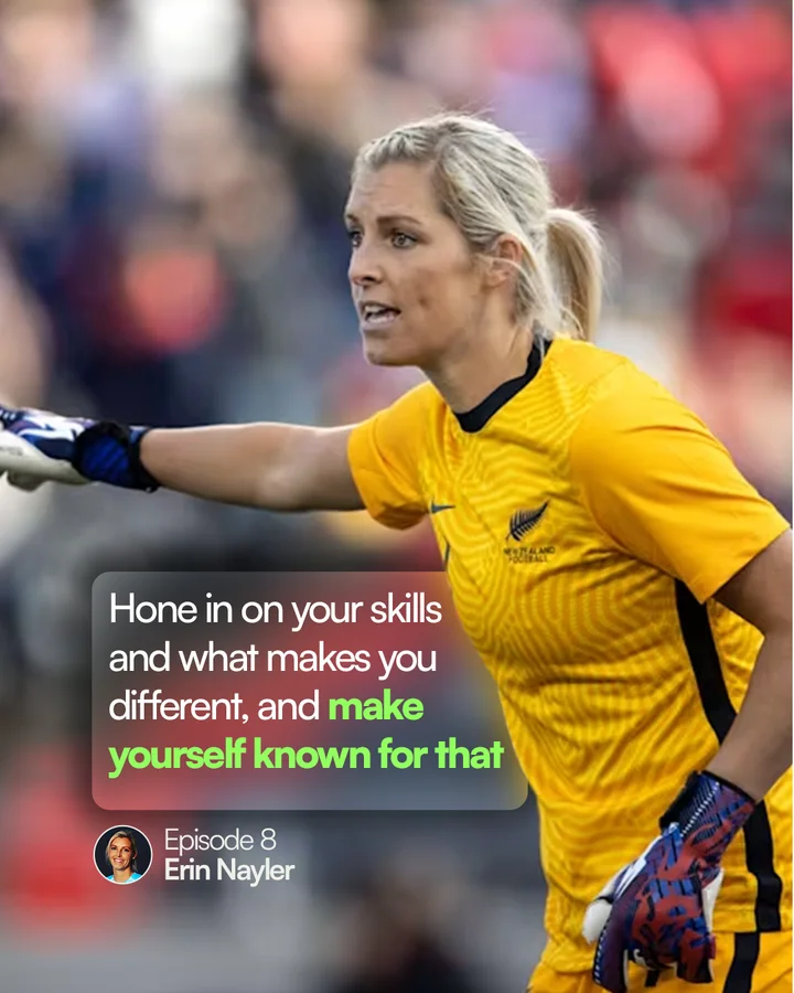 Erin Nayler, episode 8: “Hone in on your skills and what makes you different, and make yourself known for that”